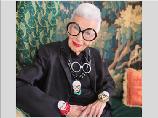 【追悼】102歳のファッショニスタ”アイリス・アプフェル”。時代を超えたファッションのアイコンとしての彼女の生き方とは