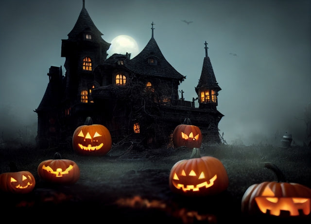 ハロウィン　かぼちゃ　お城